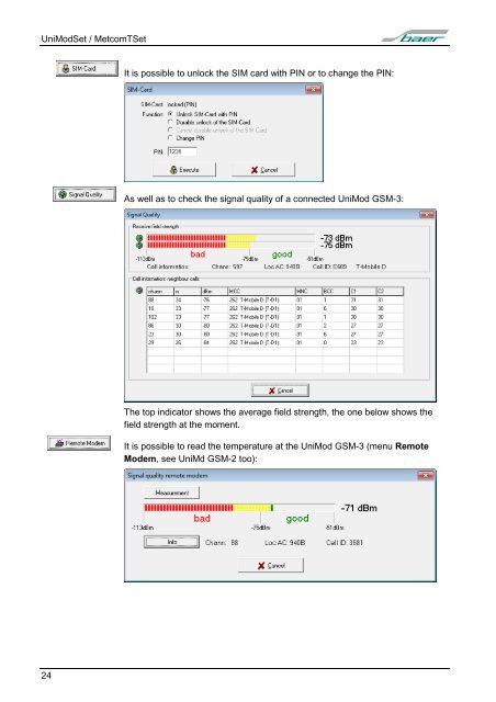 UniModSet / MetcomTSet - baer-gmbh.com