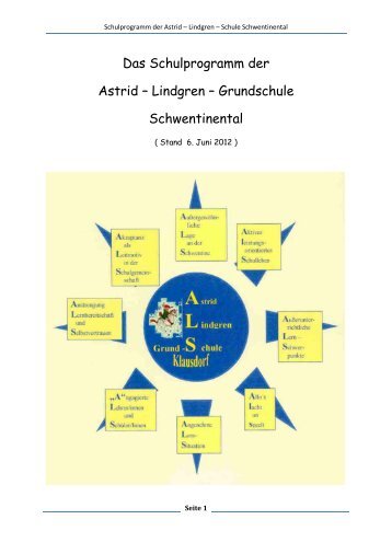 Schulprogramm der Astrid – Lindgren – Schule Schwentinental