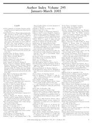 Author Index Volume 300 April–June 2003 - Science