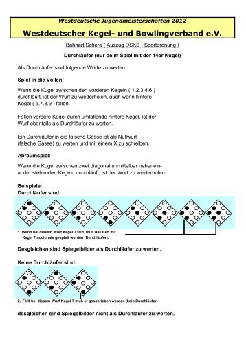 Westdeutscher Kegel- und Bowlingverband e.V. - WKV-Jugend