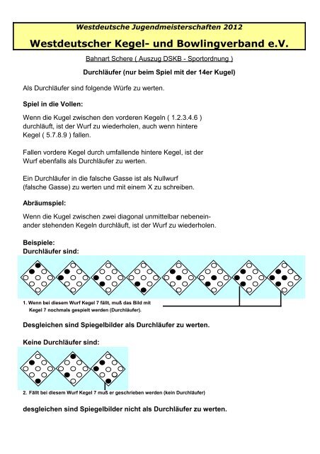 Westdeutscher Kegel- und Bowlingverband e.V. - WKV-Jugend