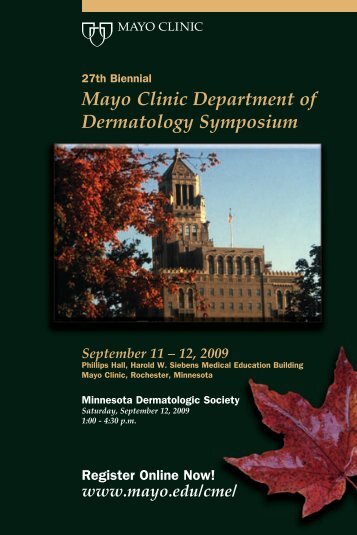 27th Biennial Mayo Clinic Department of Dermatology Symposium