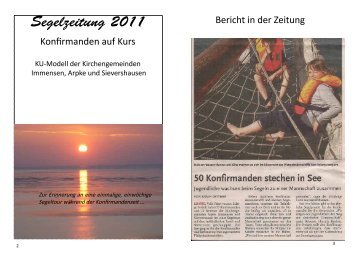 Segelzeitung 2011 - Kirchengemeinde Arpke