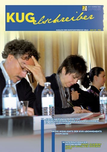 KUGelschreiber - Ausgabe vom Juni 2009 (pdf) - Universität für ...