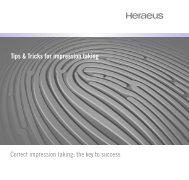 Tips & Tricks for impression taking, 2011 (PDF - Heraeus Dental