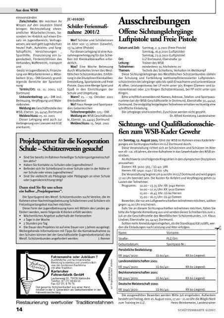 Ein Angebot für unsere Vereine Nadeln „Vereinsmeister 2002“