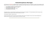 Parksville Qualicum Marriages - Parksville Museum and Archives