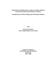 PERJANJIAN INTERNASIONAL SEBAGAI MODEL HUKUM BAGI ...