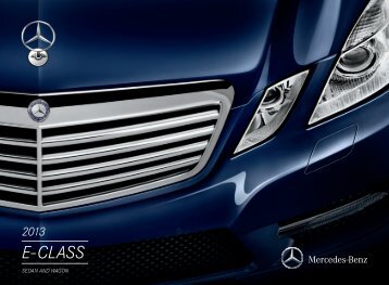 2013 E-Class Sedan and Wagon brochure - Mercedes-Benz USA