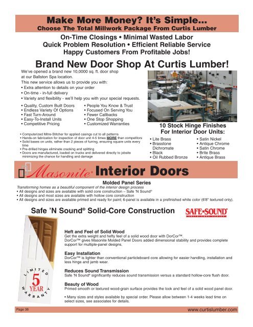 Pro Catalog - Curtis Lumber