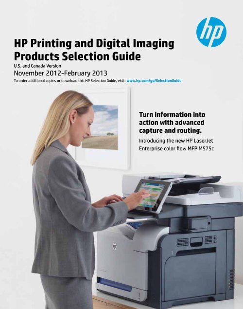 Hp printing and Digital Imaging products Selection Guide