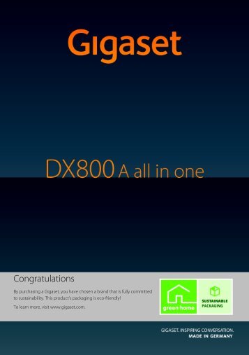 Gigaset DX800A all in one – your perfect companion