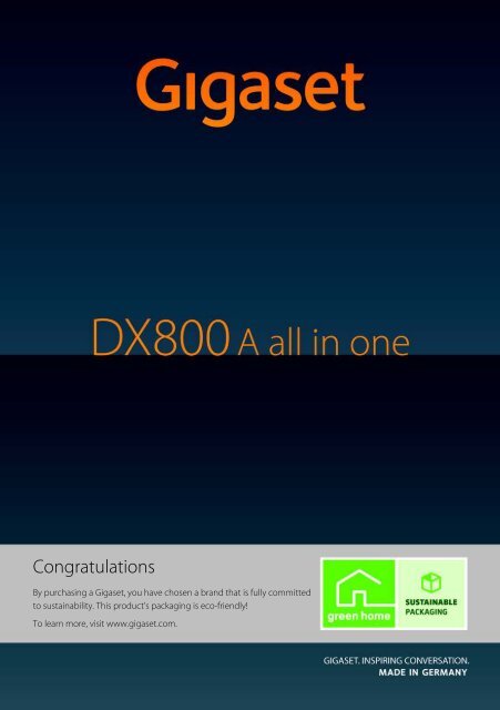 Gigaset DX800A all in one – your perfect companion