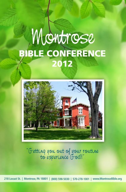 2012 - Montrose Bible Conference