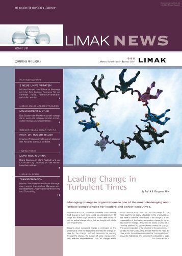 Leading Change in Turbulent Times - Limak