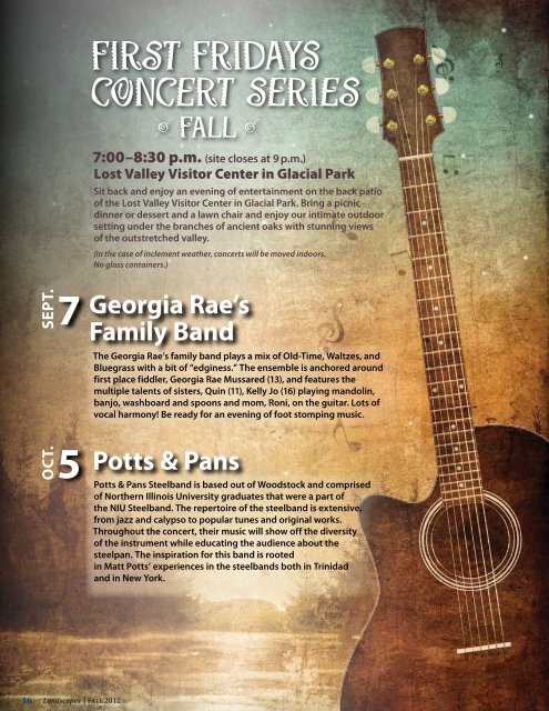 First Fridays ConCert series - McHenry County Conservation District
