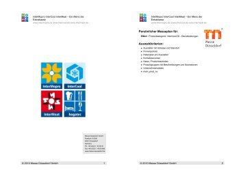 Persönlicher Messeplan für: Auswahlkriterien: - InterCool