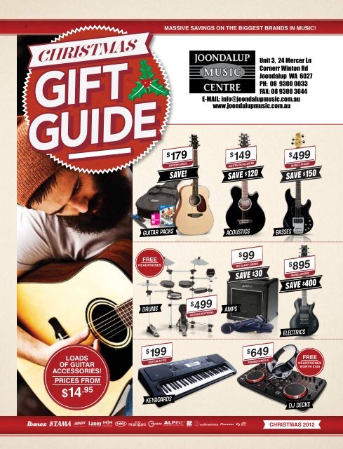 guitar packs - Joondalup Music Centre