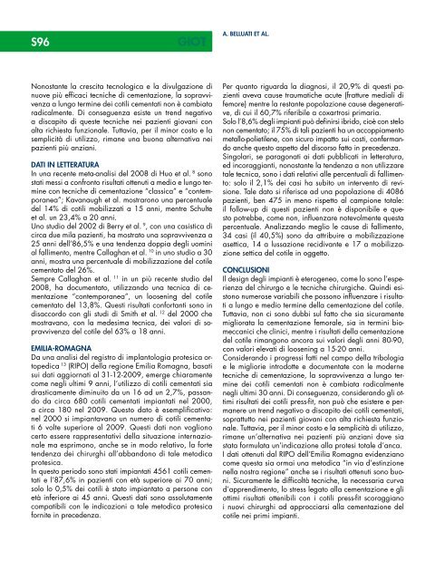 Vol.XXXVII, Suppl. 1 - Giornale Italiano di Ortopedia e Traumatologia