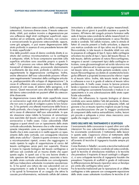 Vol.XXXVII, Suppl. 1 - Giornale Italiano di Ortopedia e Traumatologia