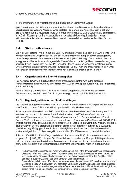 PKI von der Stange Secorvo White Paper Aufbau einer ...