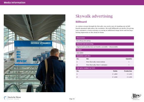 Outdoor advertising - Media information - EuroBLECH 2012