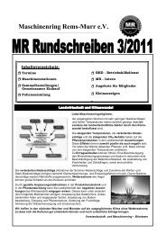 Mai 2011 3 MR Rundschreiben 3/2011 - Maschinenring Rems-Murr ...