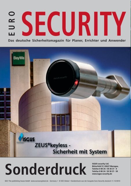 E U R O Das deutsche Sicherheitsmagazin für ... - ISGUS-security