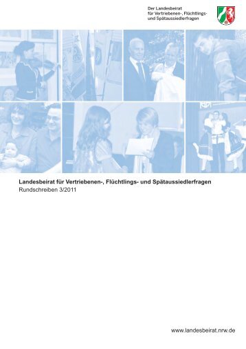 Rundschreiben 3/2011 - Landesbeirat für Vertriebenen-, Flüchtlings ...