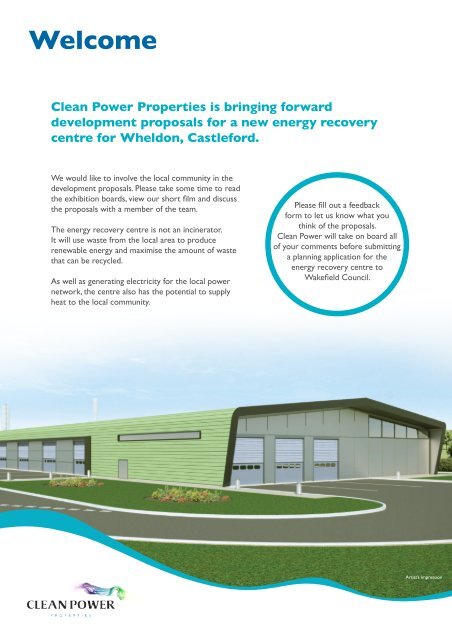 Clean Power Properties is bringing forward development proposals ...