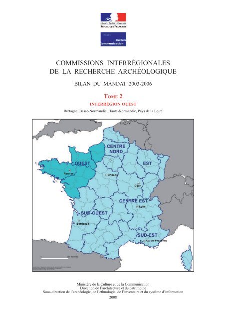 commissions interregionales de la recherche archeologique