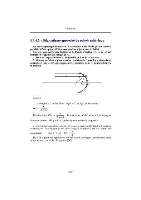 Optique Géométrique - UVT e-doc - Université Virtuelle de Tunis