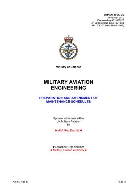 MILITARY AVIATION ENGINEERING - Military Aviation Authority