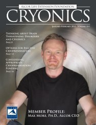 MEMBER PROFILE: Max More - Alcor Life Extension Foundation