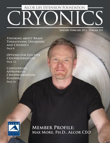 MEMBER PROFILE: Max More - Alcor Life Extension Foundation