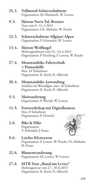 Alpiner Terminkalender 2013 - Deutscher Alpenverein Sektion ...