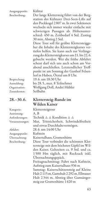 Alpiner Terminkalender 2013 - Deutscher Alpenverein Sektion ...