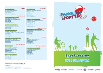 Vereinsübersicht 2012 - ASVÖ Familiensporttag