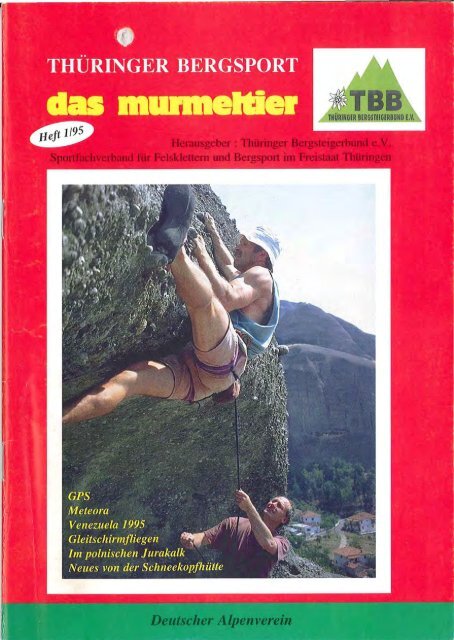 1995 Ausgabe 1 (4,5 MB) - Thüringer Bergsteigerbund e. V.