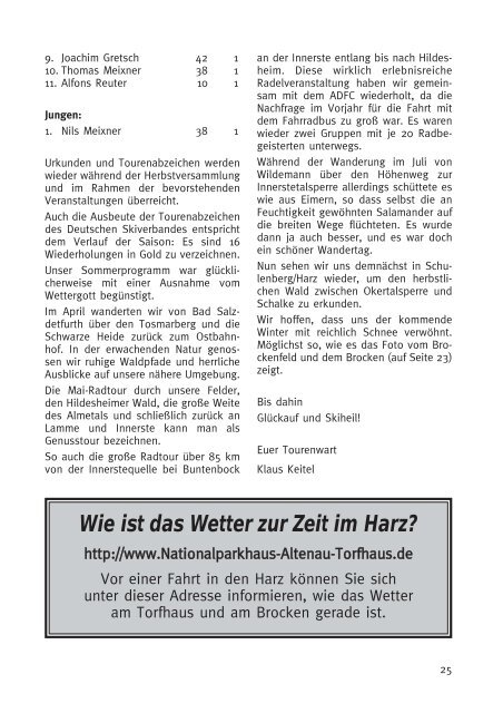 Inhalt-H.tte 148.qxd - Deutscher Alpenverein Sektion Hildesheim