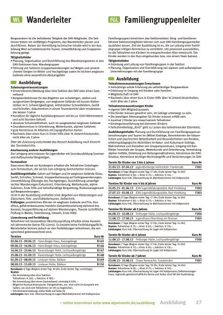 Ausbildungsprogramm 2013.pdf - DAV Sektion Heilbronn