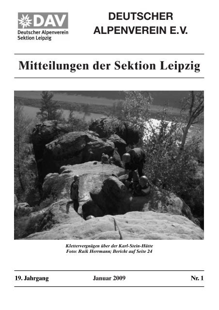 DEUTSCHER ALPENVEREIN EV Mitteilungen der Sektion Leipzig