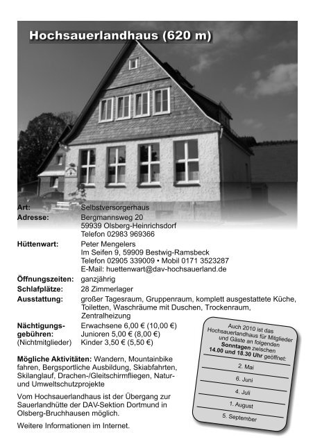 Bergfex - Deutscher Alpenverein Sektion Hochsauerland