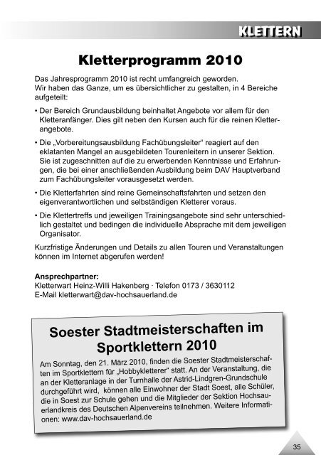 Bergfex - Deutscher Alpenverein Sektion Hochsauerland