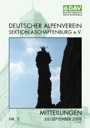 deutscher alpenverein mitteilungen - Alpenverein-Aschaffenburg.de