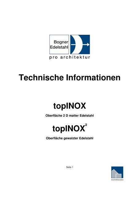 Technische Informationen topINOX - METAFLEX