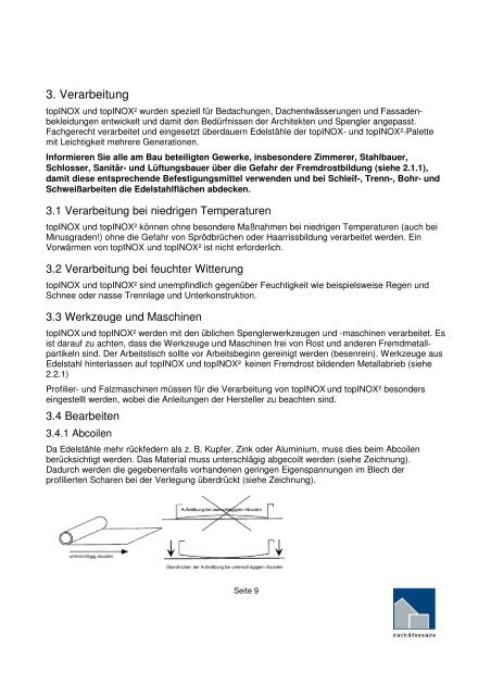 Technische Informationen topINOX - METAFLEX