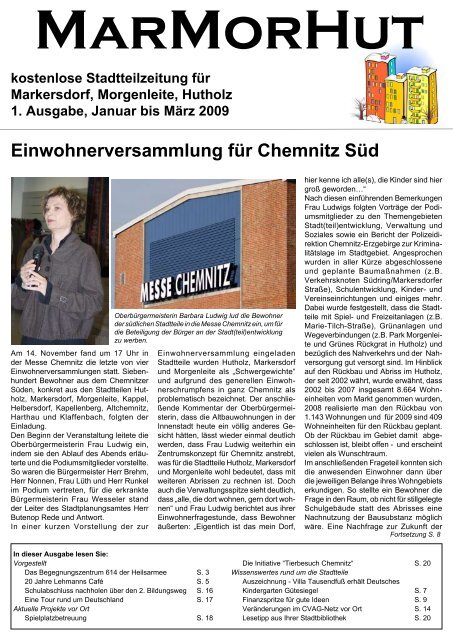 Einwohnerversammlung für Chemnitz Süd - Quartiersmanagerin ...