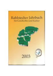 Jahrbuch 2003 - rahlstedter kulturverein