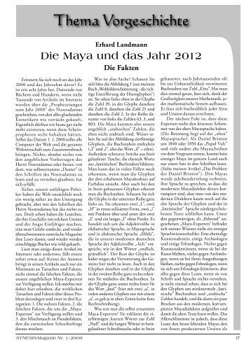 Erhard Landmann Die Maya und das Jahr 2012 Die Fakten